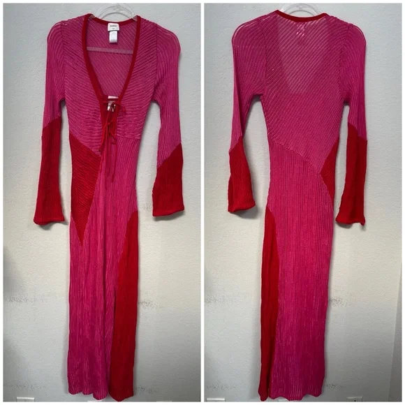 Suboo Frida Plunge Maxi Dress Red Pink Size XS - www.sanvalentin.cl Suboo Frida Plunge Maxi Dress Red Pink Size XS - www.sanvalentin.cl